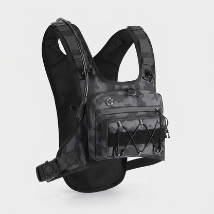 HydraKor Vest Black Camo colorway front view