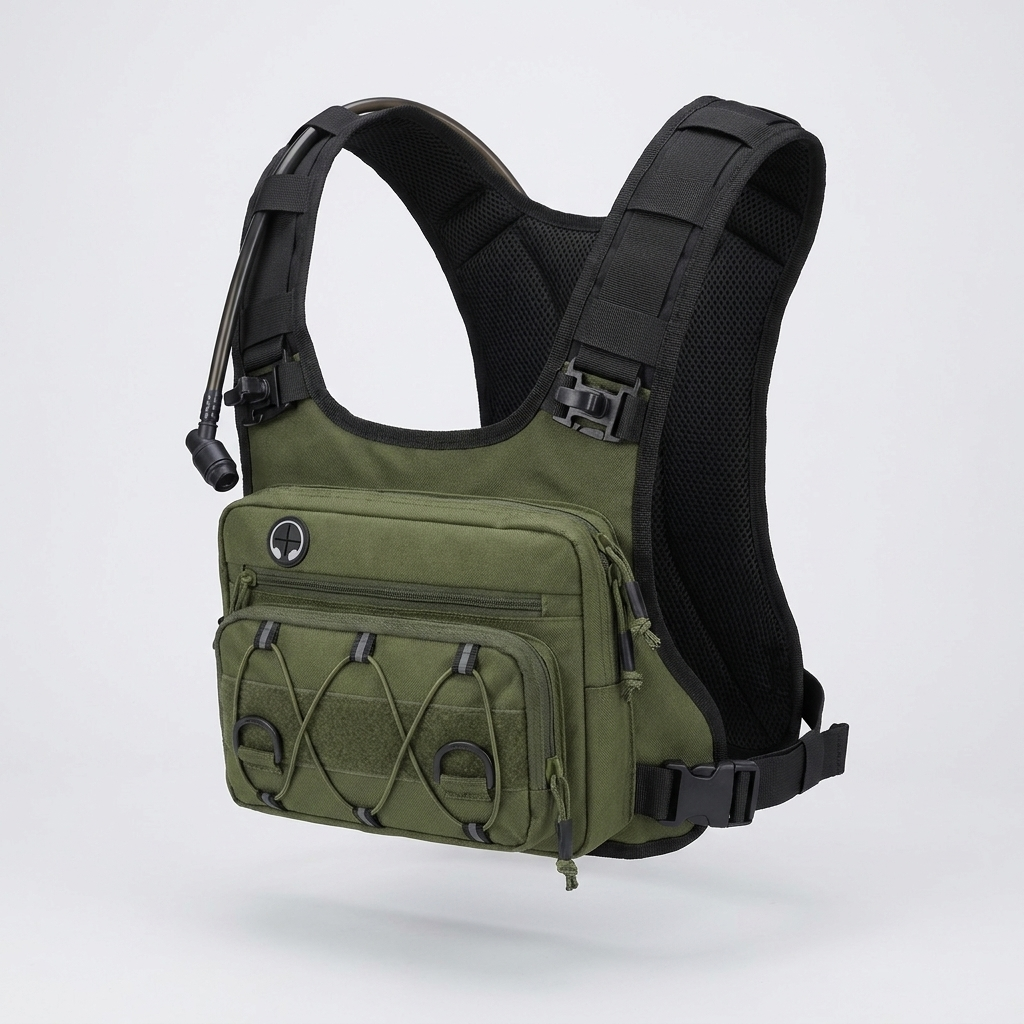HydraKor Vest Military Green colorway front view