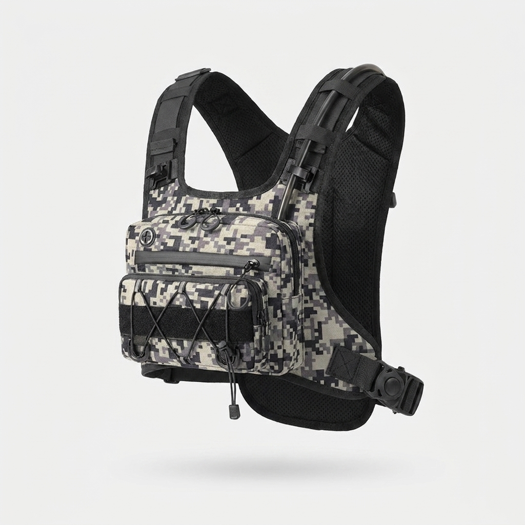 HydraKor Vest White Camo colorway front view