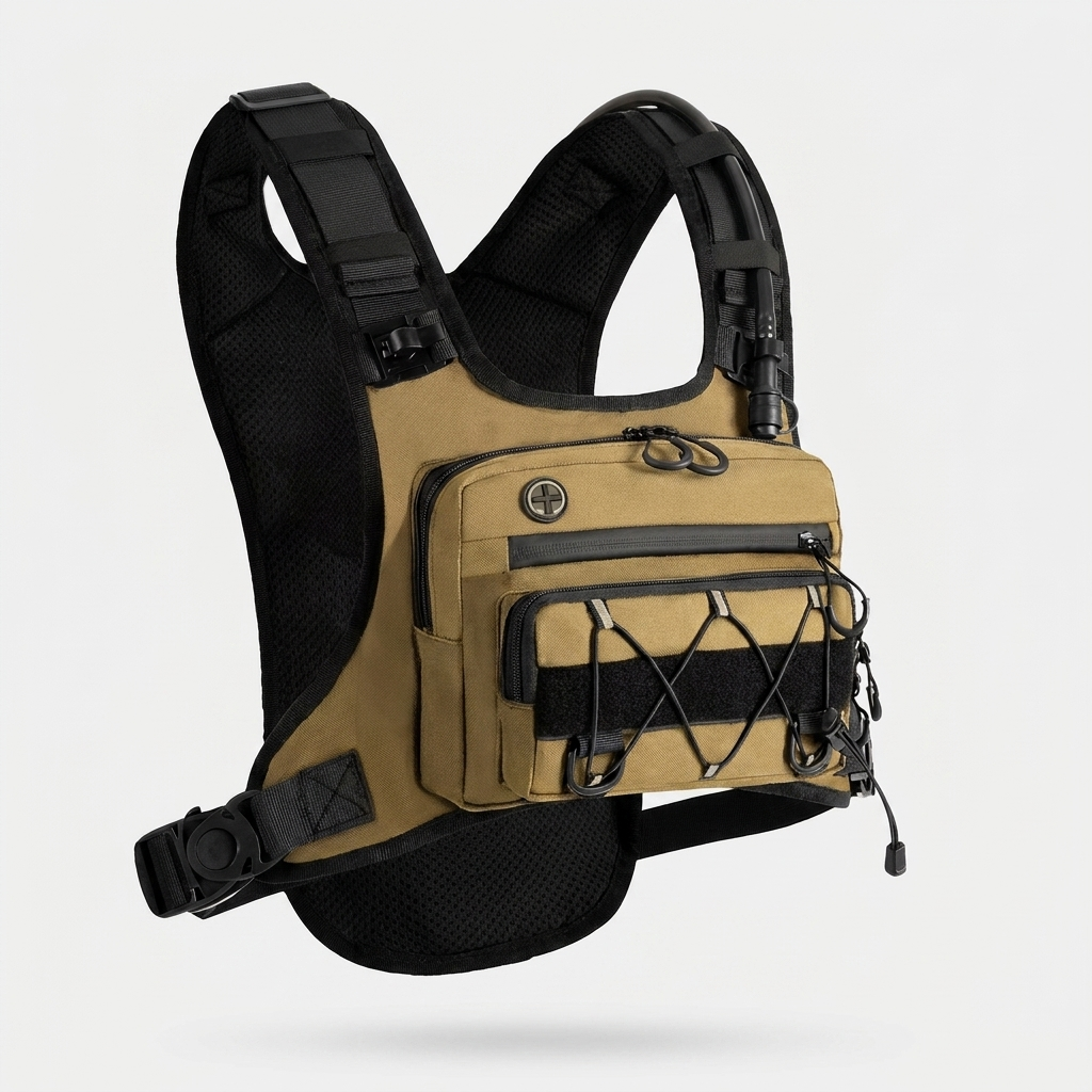 HydraKor Vest Khaki colorway front view