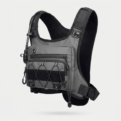 HydraKor Vest Gray Leather colorway front view
